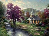 Thomas Kinkade Streams of Living Water painting